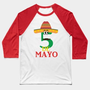 Cinco de Mayo Mexican Celebration Baseball T-Shirt